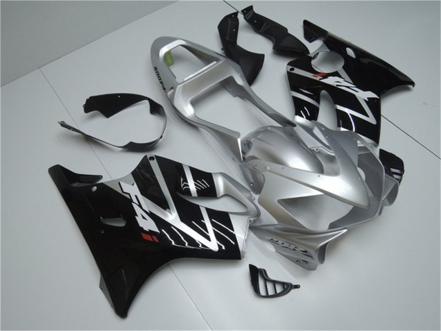 Carenado Moto Honda CBR600 F4i 2001-2003 - Plata Negro Brillante