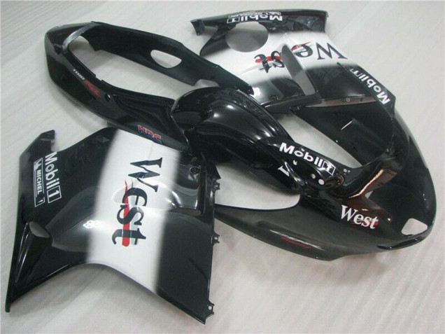 Carenados Moto Honda CBR1100XX Blackbird 1996-2007 - Negro Brillante Blanco West