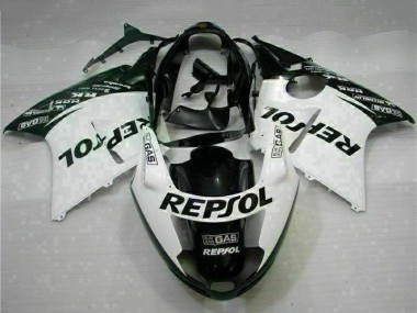 Carenados Moto Honda CBR1100XX Blackbird 1996-2007 - Blanco Negro Brillante Repsol