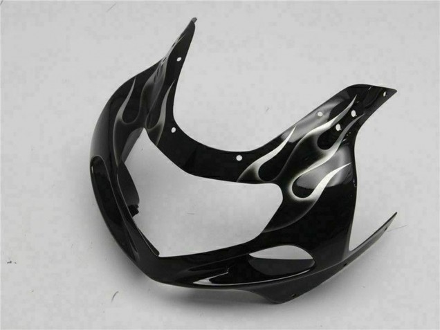 Carenados Moto Suzuki GSXR 600/750 2001-2003 - Negro Brillante Plata Llama