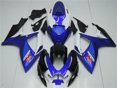 Carenado Moto Suzuki GSXR 600/750 2006-2007 - Blanco Azul Negro Rojo