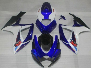 Carenados Moto Suzuki GSXR 600/750 2006-2007 - Blanco Azul Negro Rojo
