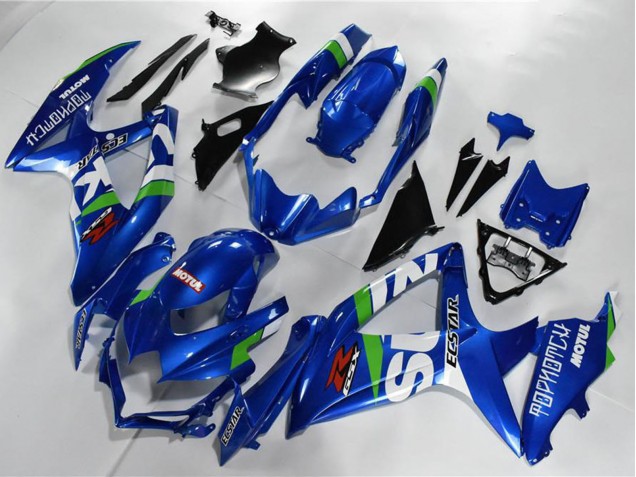 Carenados Moto Suzuki GSXR 600/750 2008-2010 - Azul Blanco Verde Negro