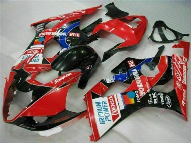 Carenados Moto Suzuki GSXR 1000 2003-2004 - Rojo Negro Azul Yoshimura