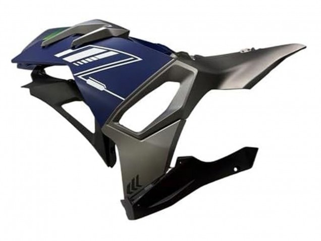 Carenados Moto Kawasaki Ninja 500 EX500R 2024-2025 - Azul Blanco Amarillo Plata Negro