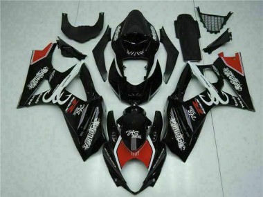 Carenados Moto Suzuki GSXR 1000 2007-2008 - Negro Brillante Rojo Blanco