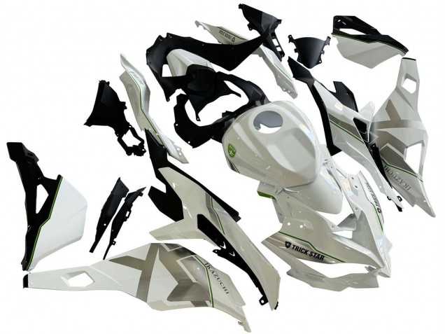 Carenados Moto Kawasaki ZX25R ZX-25R 2019-2025 - Blanco Plata Verde Negro Trick Star
