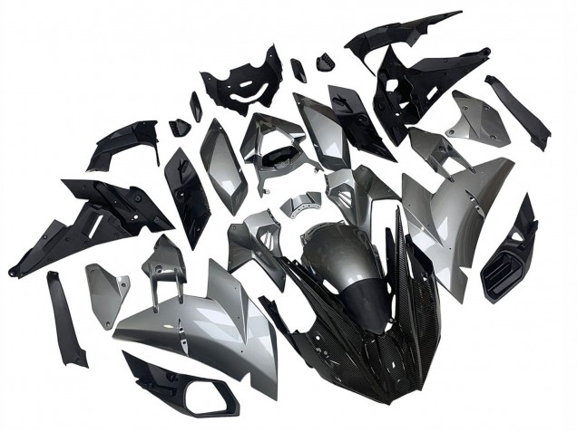 Carenados Moto Kawasaki Ninja H2 2015-2022 - Plata Negro FibraCarbono