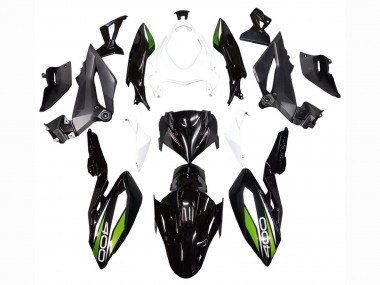 Carenados Moto Kawasaki Z400 2018-2024 - Blanco Negro Brillante Verde