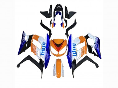 Carenados Moto Kawasaki Z1000SX 2010-2016 - Naranja Blanco Azul Negro