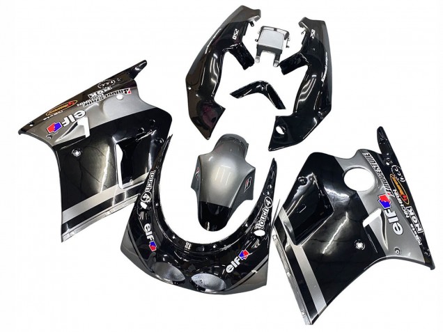 Carenados Moto Kawasaki ZXR250 1989-1990 - Negro Brillante Gris Elf Touch4 Bridgestone