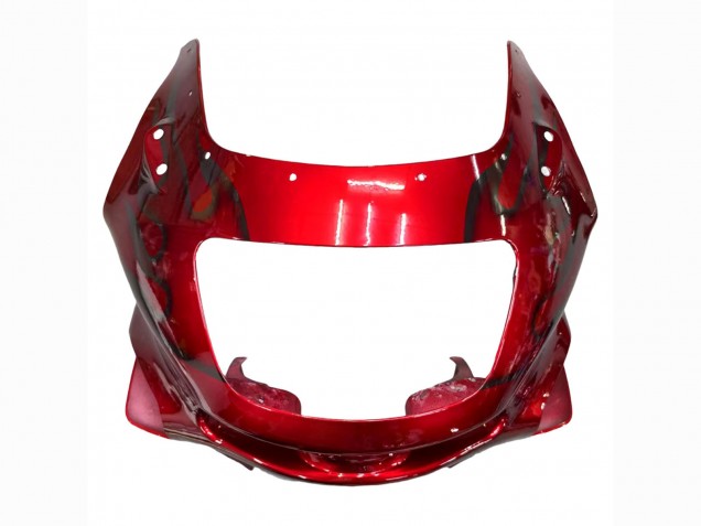 Carenados Moto Kawasaki ZZR600 1998-2003 - Rojo Negro Llama
