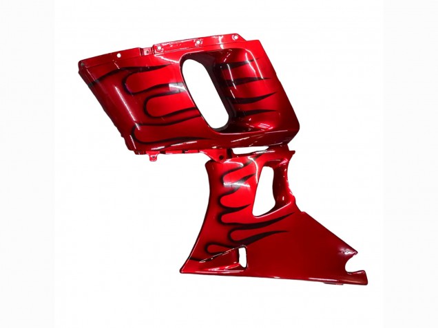 Carenados Moto Kawasaki ZZR600 1998-2003 - Rojo Negro Llama