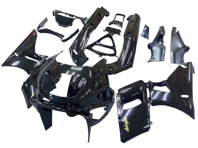 Carenados Moto Kawasaki ZZR400 1993-2007 - Negro Brillante Oro Ninja
