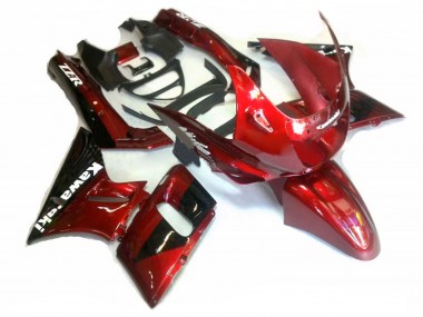 Carenados Moto Kawasaki ZZR600 1998-2003 - Rojo Negro Brillante