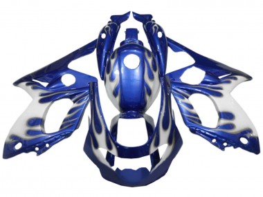 Carenados Moto Yamaha YZF600R Thundercat 1996-2007 - Azul Blanco Plata Llama