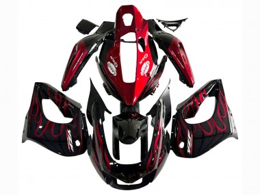 Kits Carenado Moto Yamaha YZF 1000R Thunderace 1997-2007 - Negro Rojo Llama