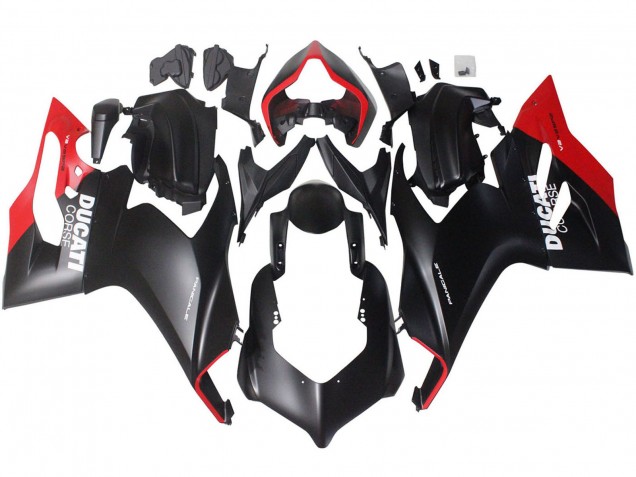 Carenados Moto Ducati Panigale V2 2020-2024 - Rojo Negro Mate Corse