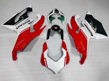 Carenados Moto Ducati Panigale V2 2020-2024 - Blanco Rojo Verde Negro Brillante