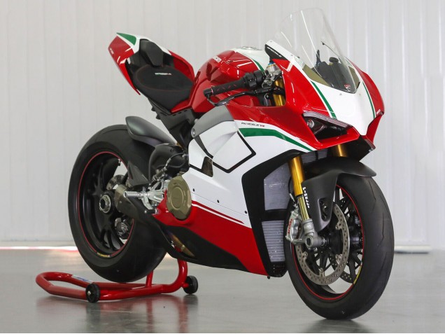 Carenados Moto Ducati Panigale V4 V4S 2018-2019 - Blanco Rojo Verde Negro Brillante
