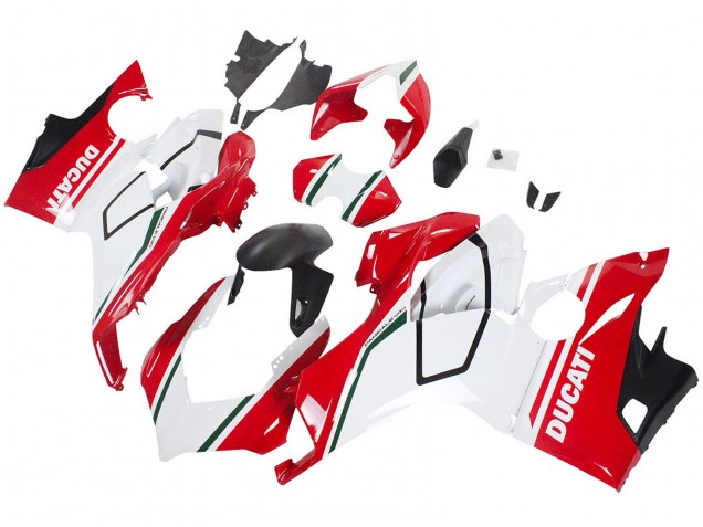 Carenados Moto Ducati Panigale V4 V4S 2018-2019 - Blanco Rojo Negro Mate