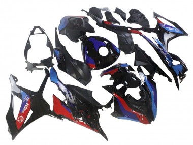 Carenado Moto BMW S1000RR 2023-2024 - Negro Azul Rojo