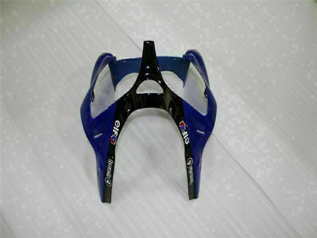 Carenados Moto Kawasaki ZX6R 2000-2002 - Azul Negro Brillante Elf Bridgestone