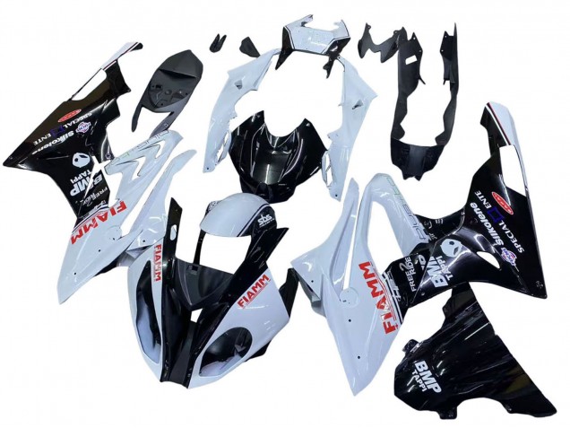Carenados Moto BMW S1000RR 2015-2016 - Blanco Negro Brillante Fiamm