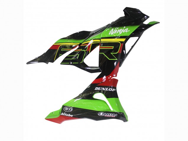 Carenados Moto Kawasaki ZX6R 2023-2025 - Verde Negro Rojo Amarillo Dunlop