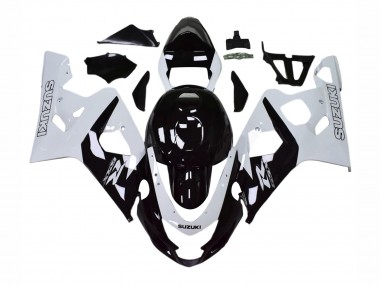 Carenados Moto Suzuki GSXR 600 / GSXR 750 2004-2005 - Blanco Negro