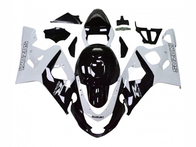 Carenados Moto Suzuki GSXR 600 / GSXR 750 2004-2005 - Blanco Negro