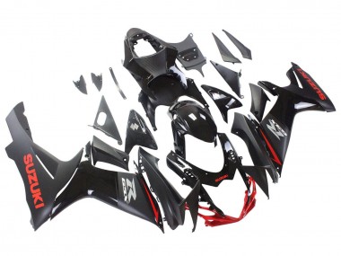 Carenados Moto Suzuki GSXR 600 / GSXR 750 2011-2024 - Negro Gris Rojo Línea