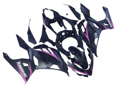 Carenados Moto Kawasaki Ninja 400 2018-2024 - Negro Mate Rosa