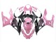 Carenados Moto Kawasaki Ninja 400 2018-2024 - Rosa Negro Mate Honeycomb