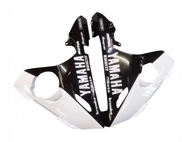 Carenado Moto Yamaha YZF R6 2003-2004 - Blanco Negro Brillante