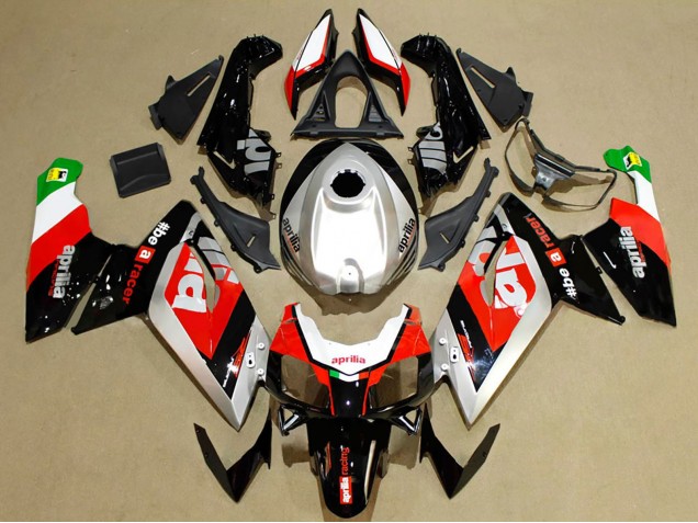 Carenados Moto Aprilia RS125 2006-2011 - Rojo Plata Negro Verde