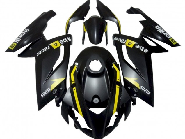Carenados Moto Aprilia RS125 2006-2011 - Negro Mate Amarillo