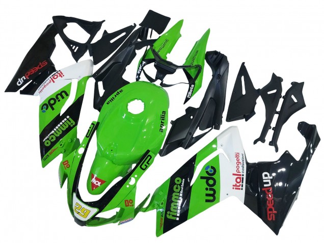 Carenado Moto Aprilia RS125 2006-2011 - Verde Blanco Negro