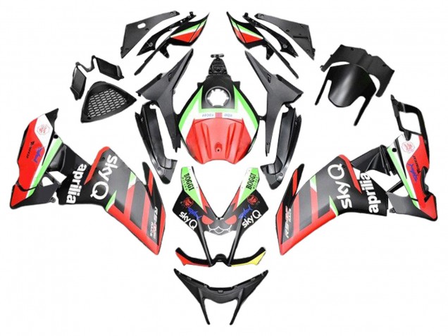 Carenados Moto Aprilia RS4 50 125 2012-2018 - Rojo Verde Negro