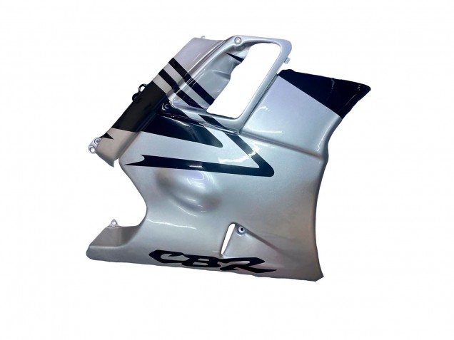 Carenados Moto Honda CBR600 F2 1991-1994 - Plata Negro Brillante