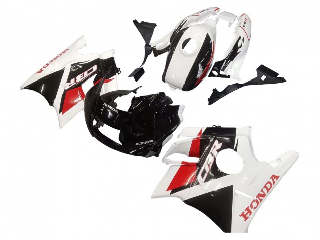 Carenados Moto Honda CBR600 F2 1991-1994 - Blanco Rojo Negro Brillante