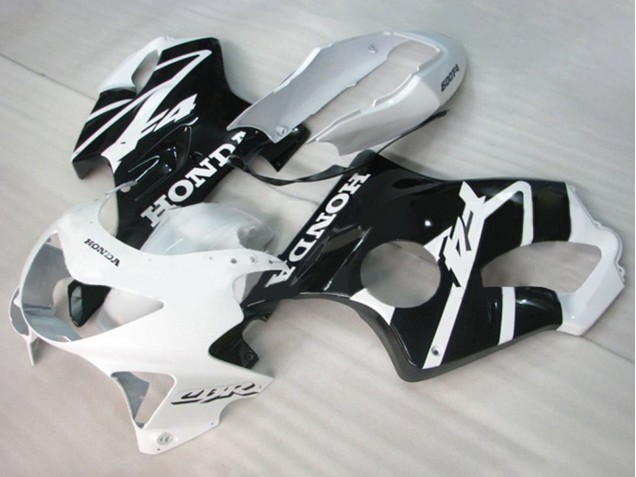 Carenados Moto Honda CBR600 F4 1999-2000 - Blanco Negro Brillante