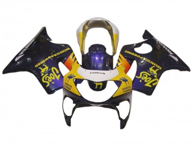 Carenados Moto Honda CBR600 F4 1999-2000 - Blanco Amarillo Negro Brillante Joes