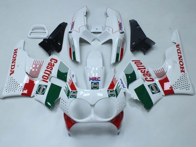 Carenados Moto Honda CBR900RR 893 1992-1993 - Blanco Rojo Verde Castrol HRC