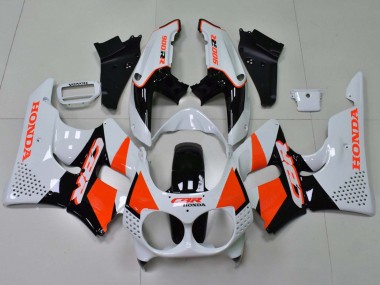 Carenados Moto Honda CBR900RR 893 1992-1993 - Blanco Naranja Negro Brillante