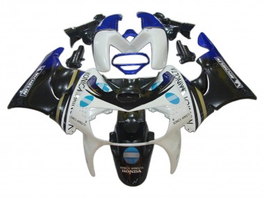 Carenados Moto Honda CBR900RR 919 1998-1999 - Blanco Azul Negro Brillante Konica Minolta