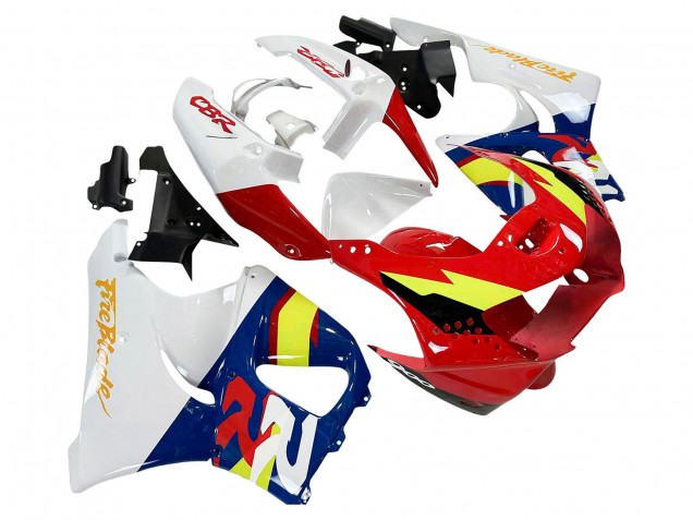 Carenados Moto Honda CBR900RR 919 1998-1999 - Blanco Rojo Amarillo Azul