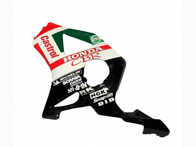 Carenados Moto Honda CBR900RR 954 2002-2003 - Blanco Rojo Verde Negro Brillante Castrol