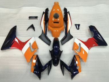 Carenados Moto Honda CBR125R 2002-2006 - Naranja Blanco Rojo Negro Brillante