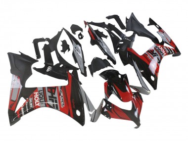 Carenados Moto Honda CBR500R 2013-2015 - Rojo Plata Negro Brillante